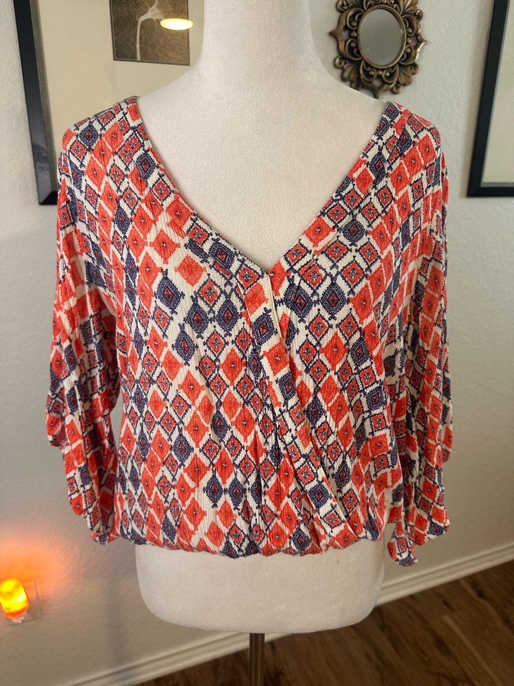 Veronica M Aztec Print Women’s Top